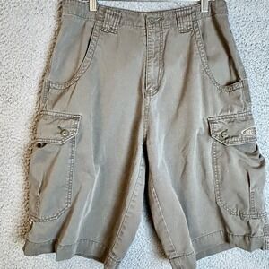Vintage 90s ZONZ Cargo Shorts Mens 30 Baggy Skater Jnco Style Embroidered Logo